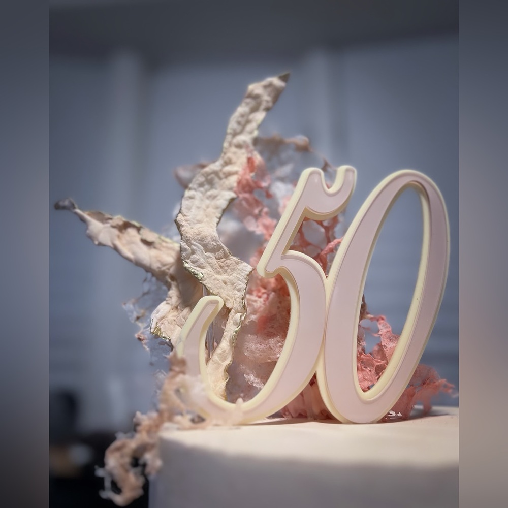 50th birthday cake topper